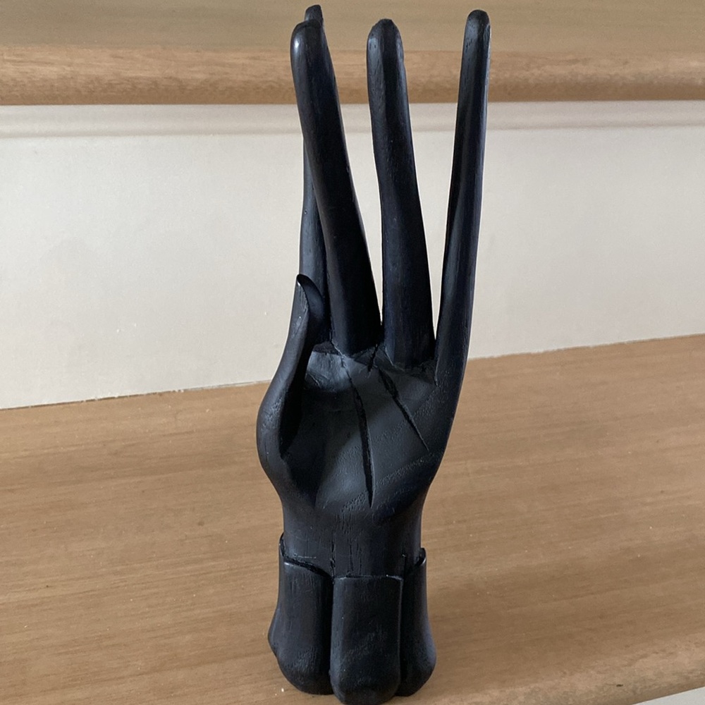 Wood Hand ring bracelet display holder